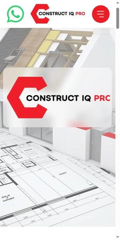 Construct IQ PRO — mobile website design