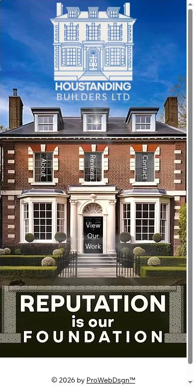 Houstanding Builders ltd — mobile website design