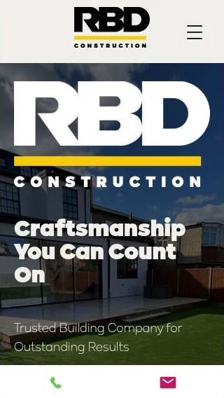 Rbd Construction — mobile website design