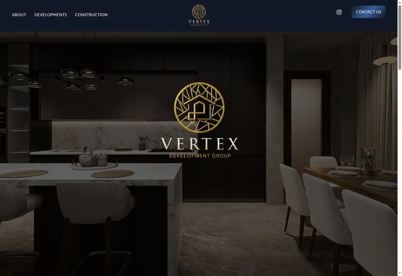 Vertex — desktop website design