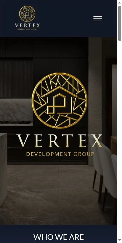 Vertex — mobile website design