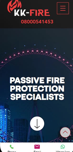 KK Fire Ltd — mobile website design
