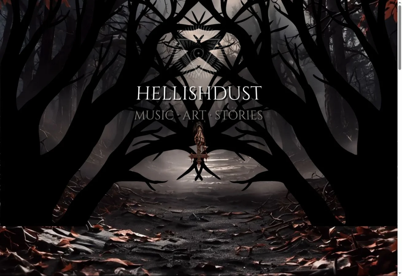 Hellishdust — desktop website design