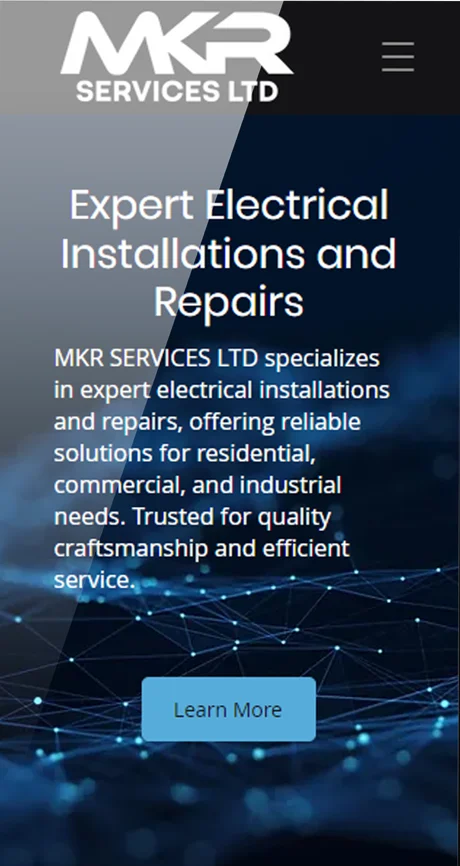 MKR Services Ltd — mobile website design