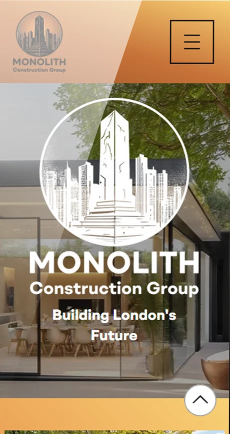 Monolith Construction Group — mobile website design