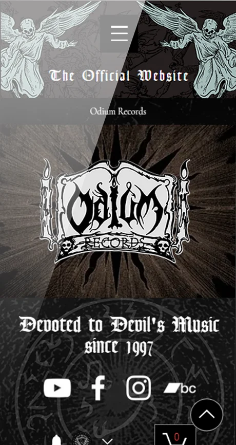 Odium Rex — mobile website design