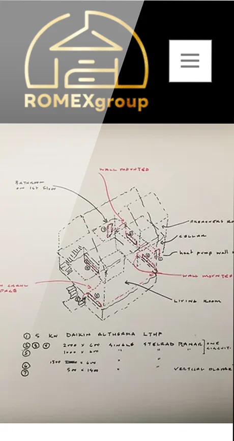 Romex Group — mobile website design