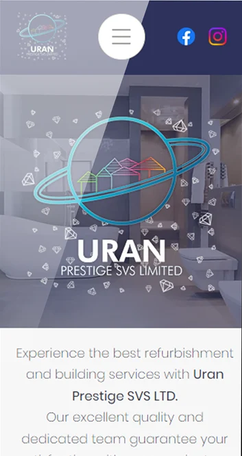 Uran Prestige SVS — mobile website design